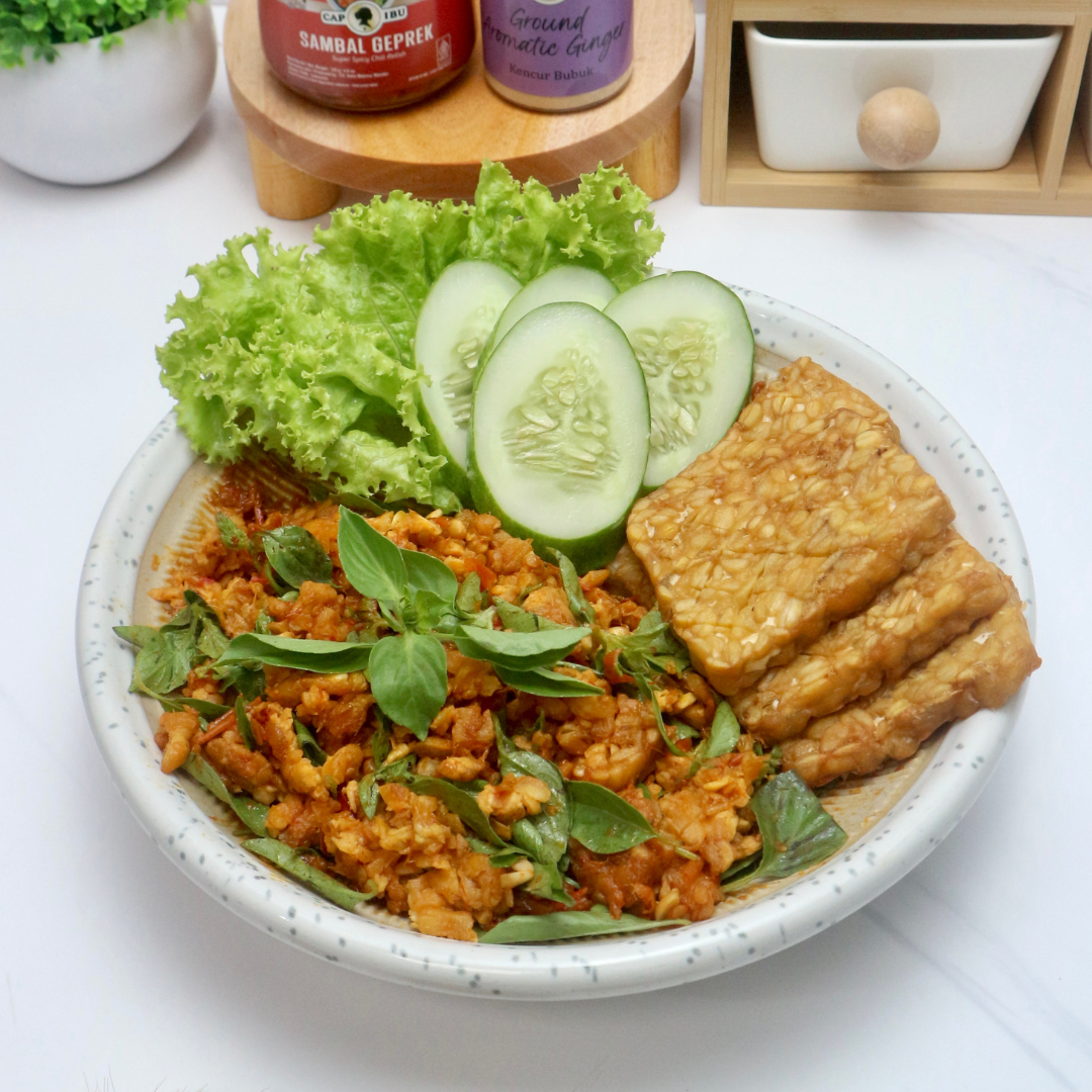 Tempeh with Lemon Basil Sambal